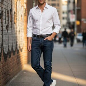 Diesel Safado Regular Slim Straight Jeans W33 L32 Dark Wash 008Z8